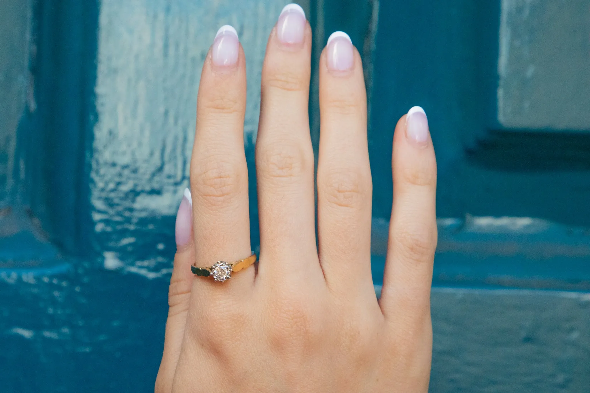 18ct Gold Diamond Solitaire Engagement Ring, 0.20ct