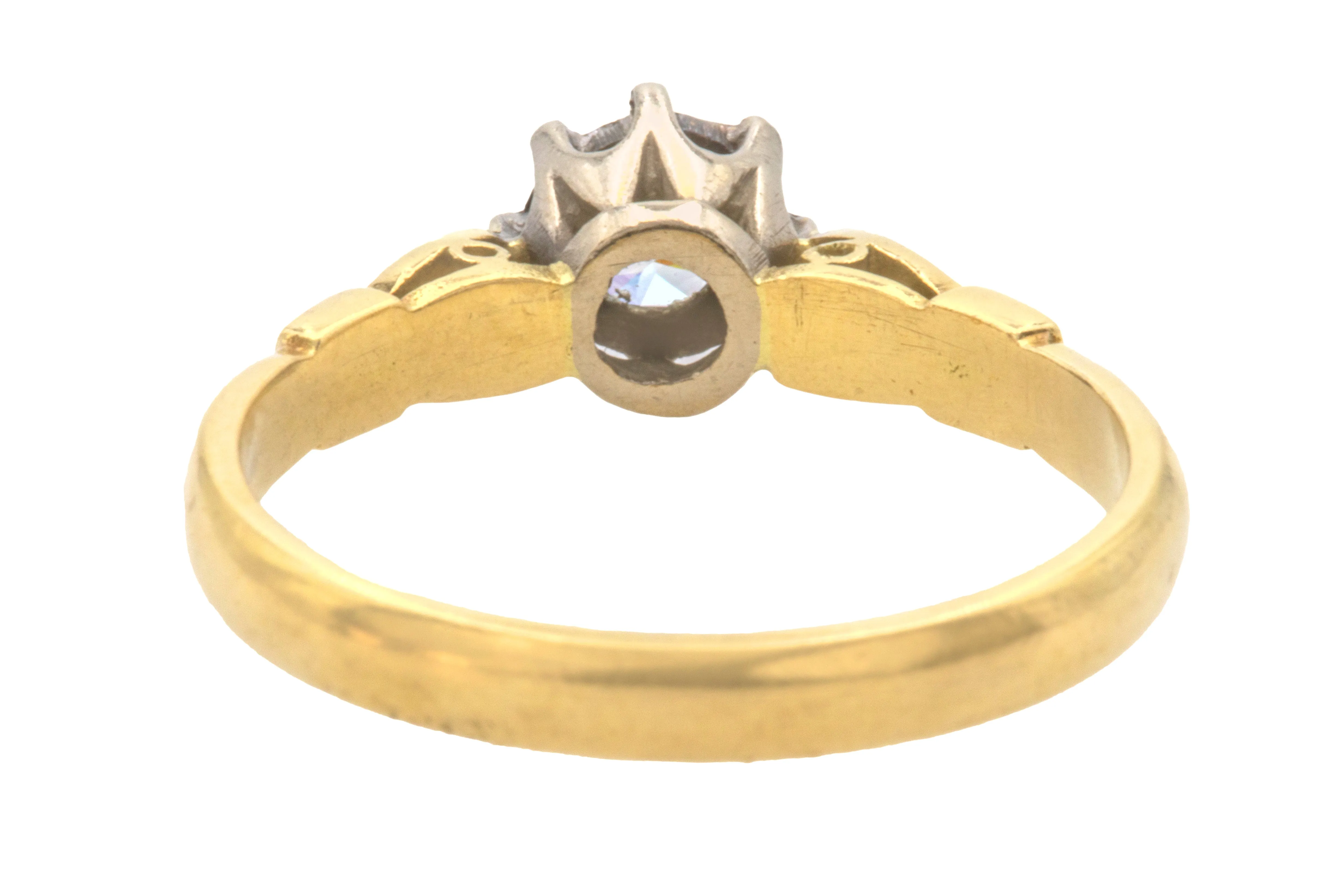 18ct Gold Diamond Solitaire Engagement Ring, 0.20ct