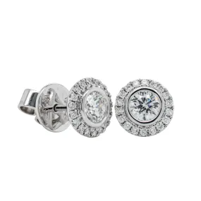 18ct White Gold .61ct Diamond Isla Earrings