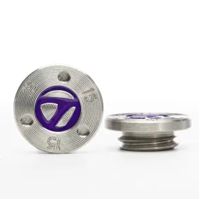 2 of Silver Weight for TaylorMade TP, Spider FCG, Truss, and Spider Mini Putters, Purple