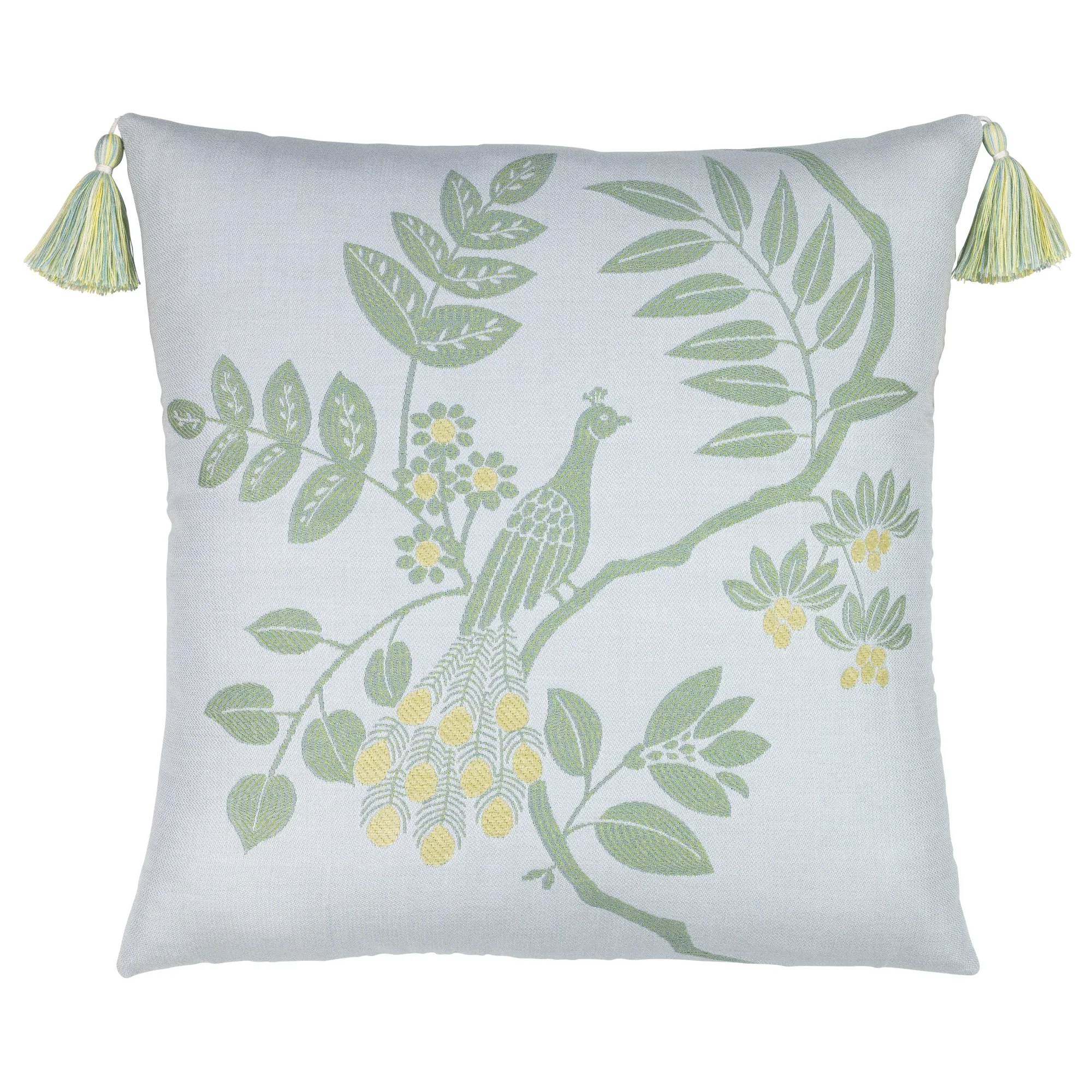 22" Square Elaine Smith Pillow  Plume Spring