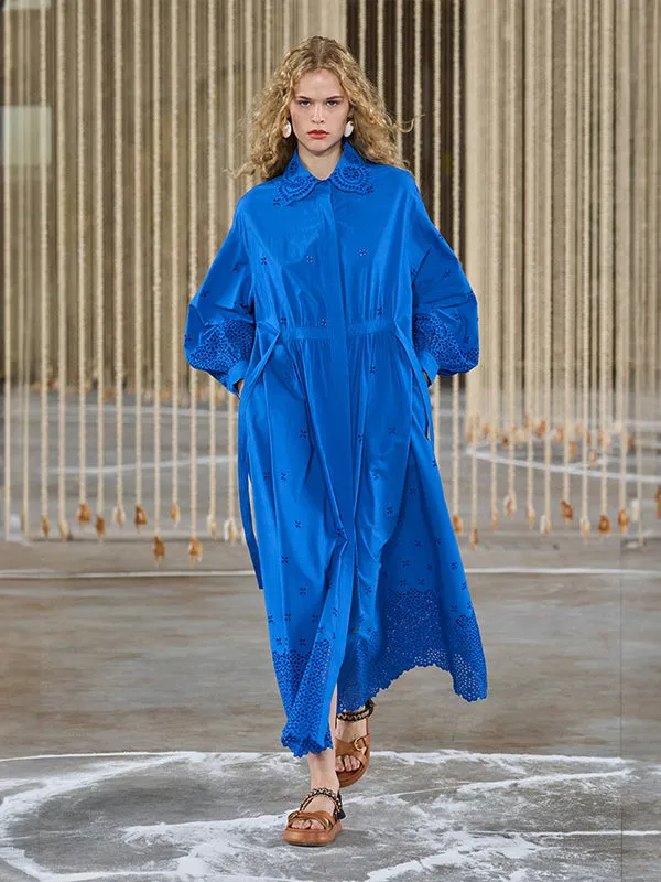 Adette Dress in Cobalt