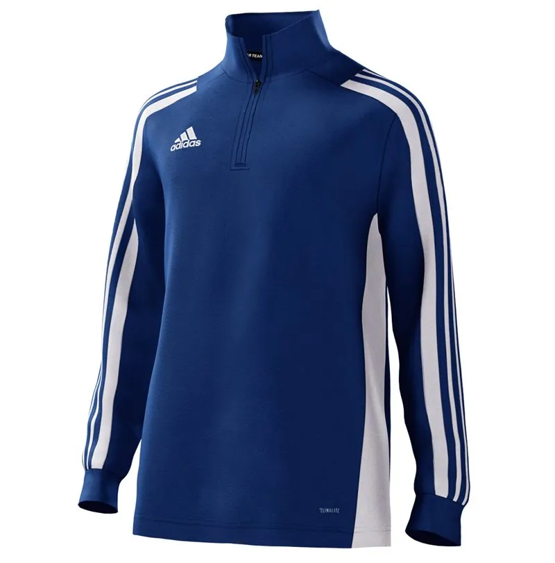 adidas Mi Team 18 1/4 Zip Training Top - Youth - Bold Blue/White