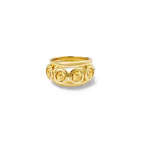 Aeneus Classic Ring Yellow Gold - Citrine