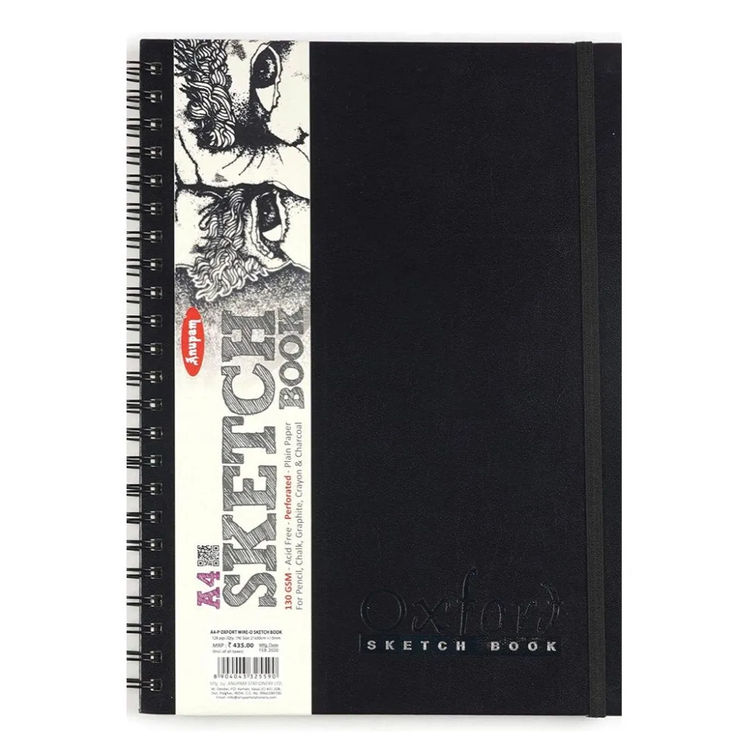 Anupam Oxford Wire-o Sketch Book 130 GSM