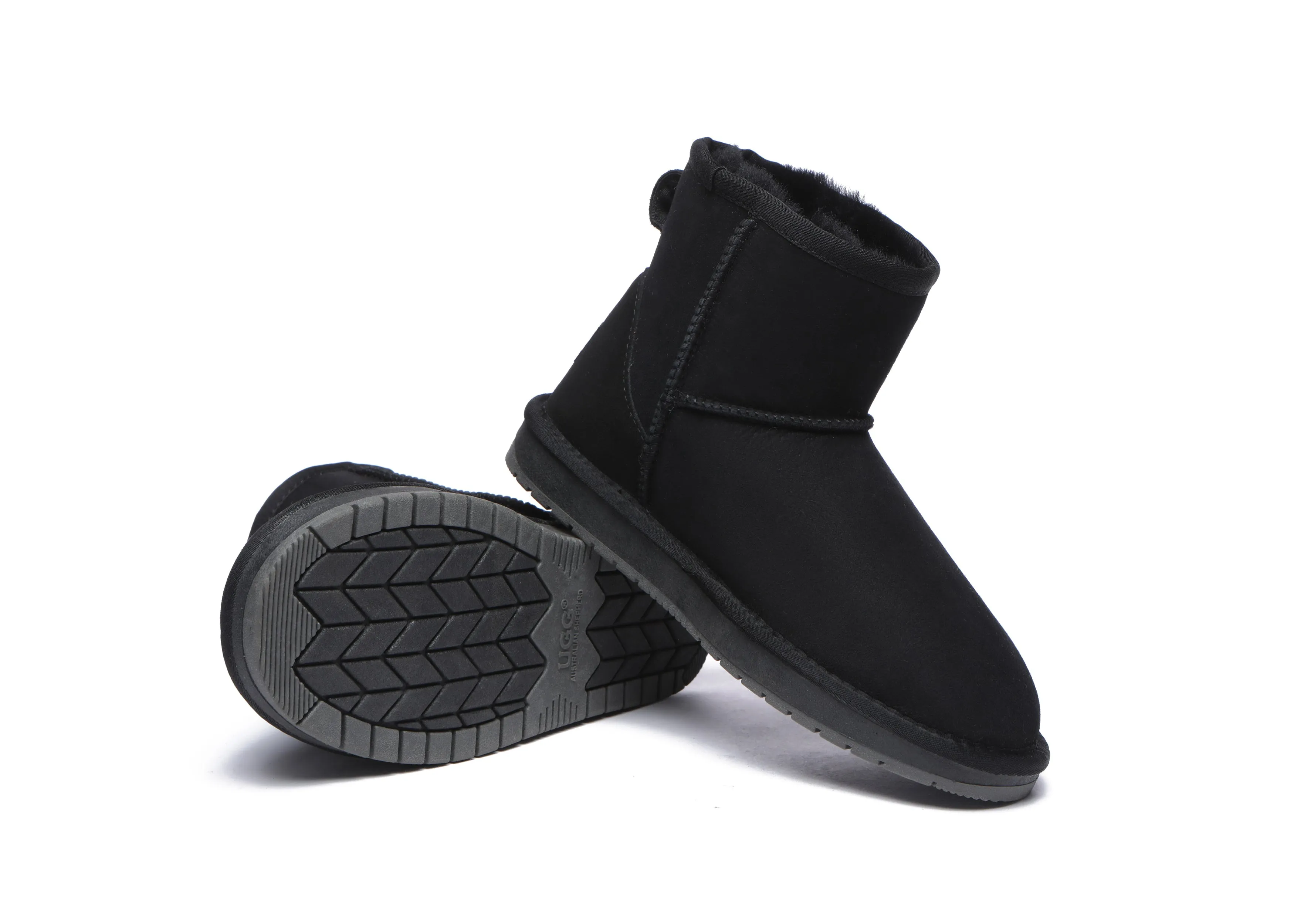 AUSTRALIAN SHEPHERD® UGG Boots Double Faced Sheepskin Wool Ankle Mini Classic