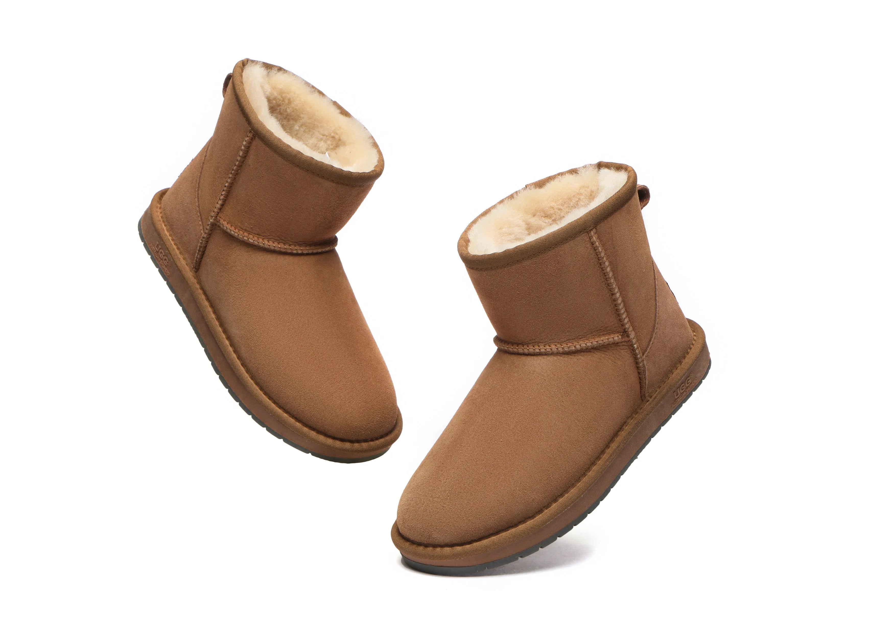 AUSTRALIAN SHEPHERD® UGG Boots Double Faced Sheepskin Wool Ankle Mini Classic