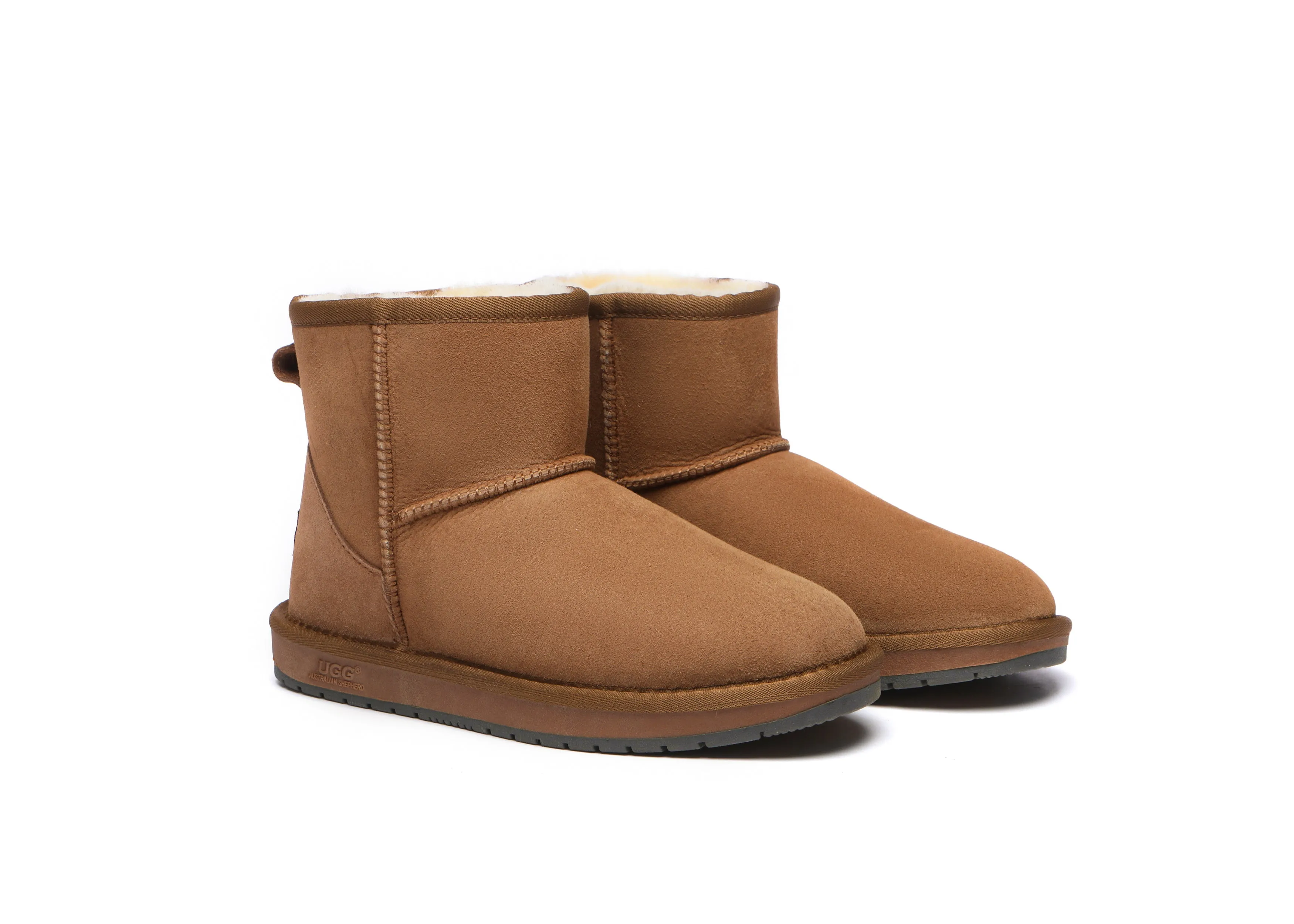 AUSTRALIAN SHEPHERD® UGG Boots Double Faced Sheepskin Wool Ankle Mini Classic