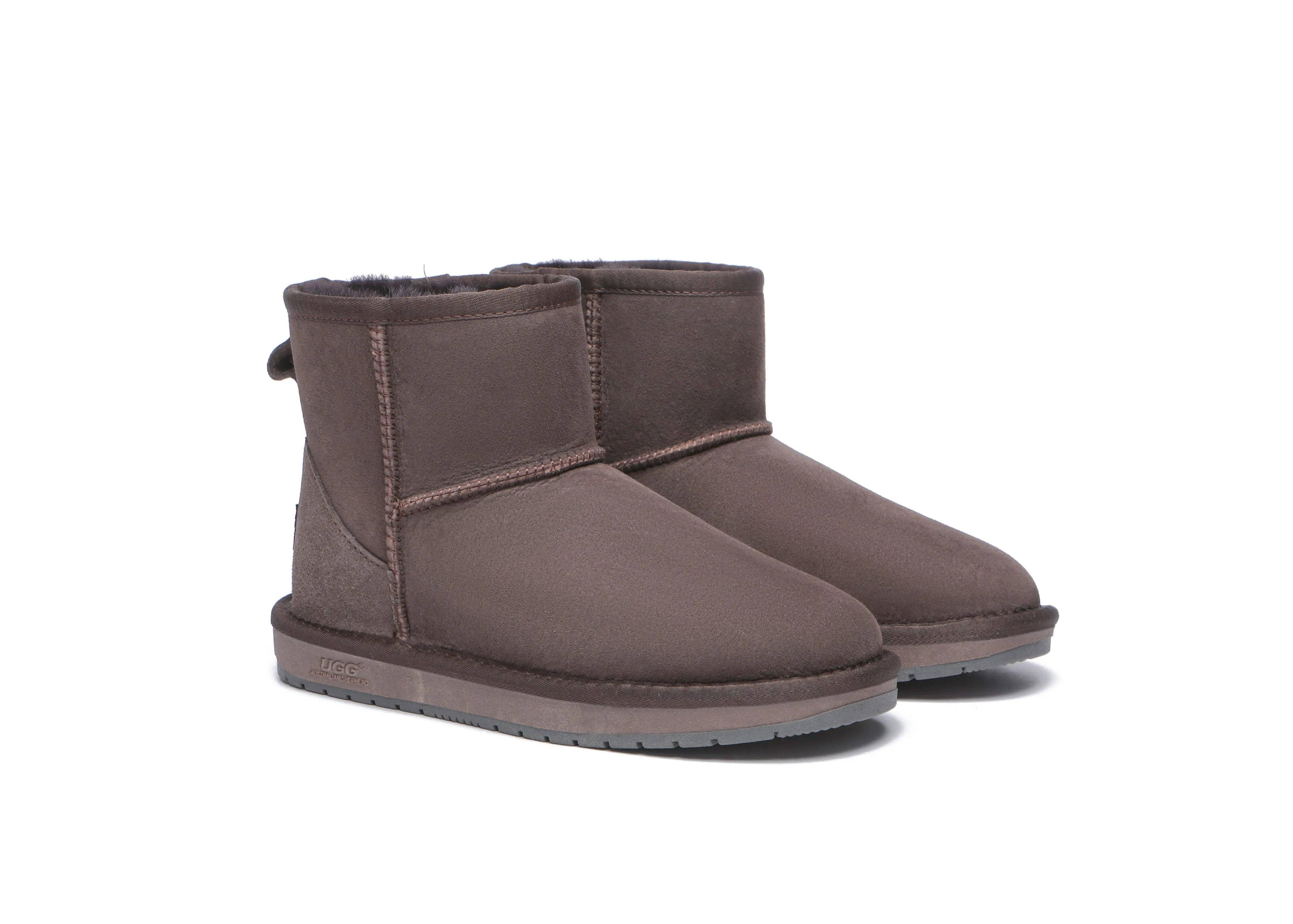 AUSTRALIAN SHEPHERD® UGG Boots Double Faced Sheepskin Wool Ankle Mini Classic