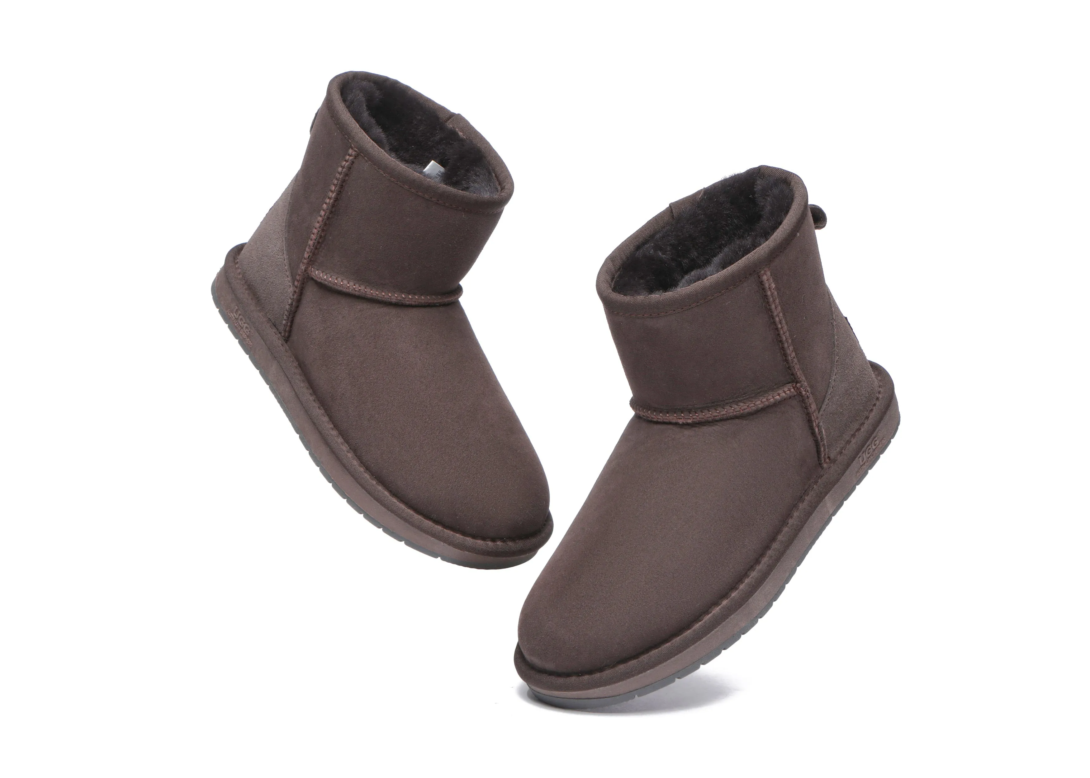 AUSTRALIAN SHEPHERD® UGG Boots Double Faced Sheepskin Wool Ankle Mini Classic
