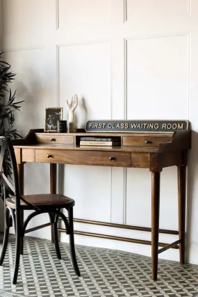 Beauvoir Wooden Desk With 3 Drawers