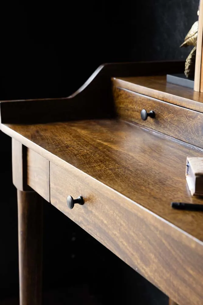 Beauvoir Wooden Desk With 3 Drawers