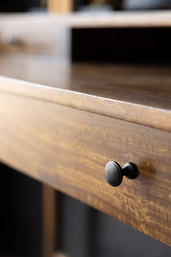 Beauvoir Wooden Desk With 3 Drawers