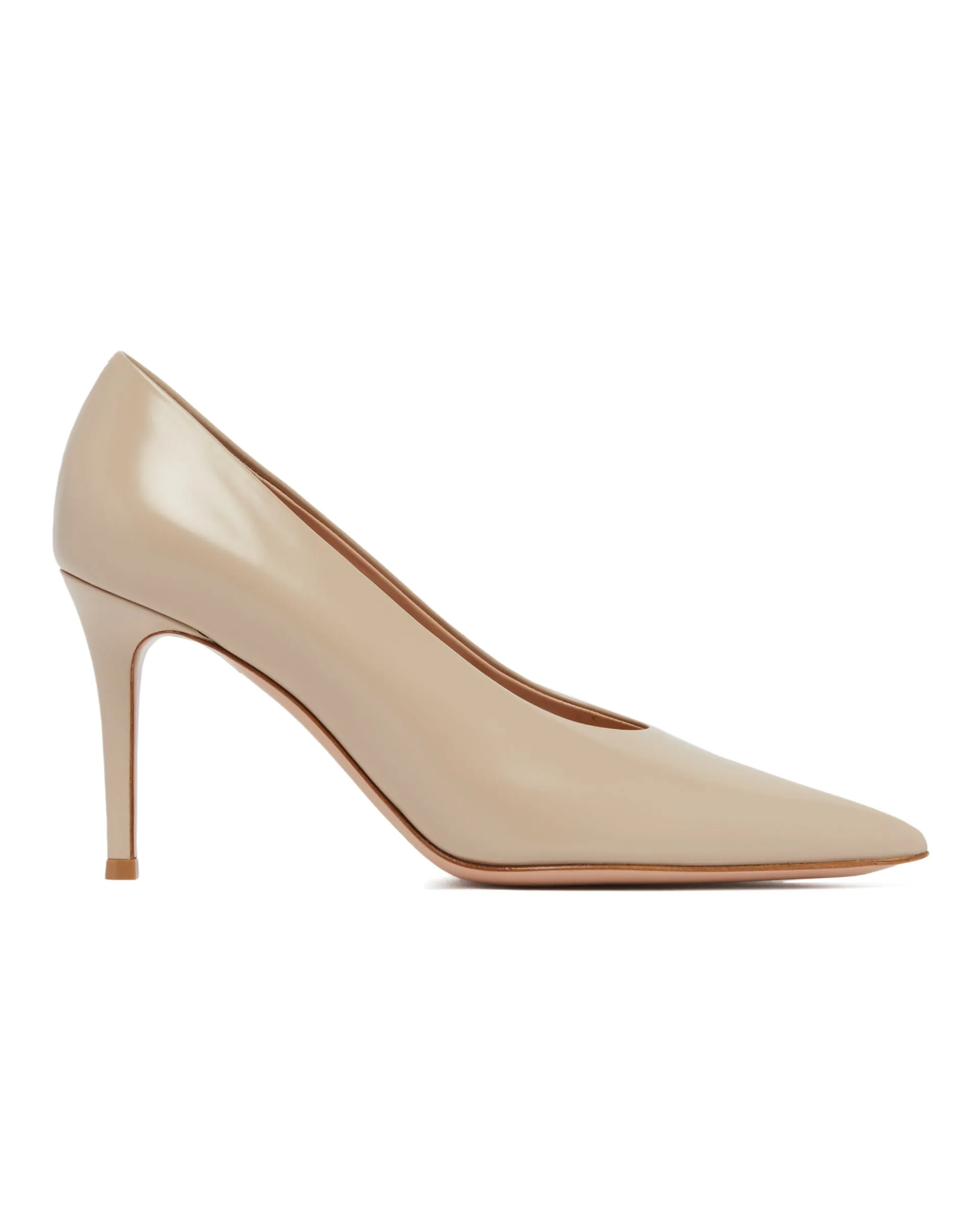 Beige Pointed-toe Pumps