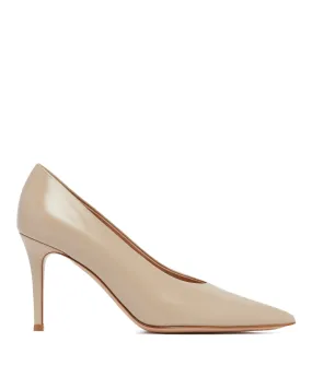 Beige Pointed-toe Pumps