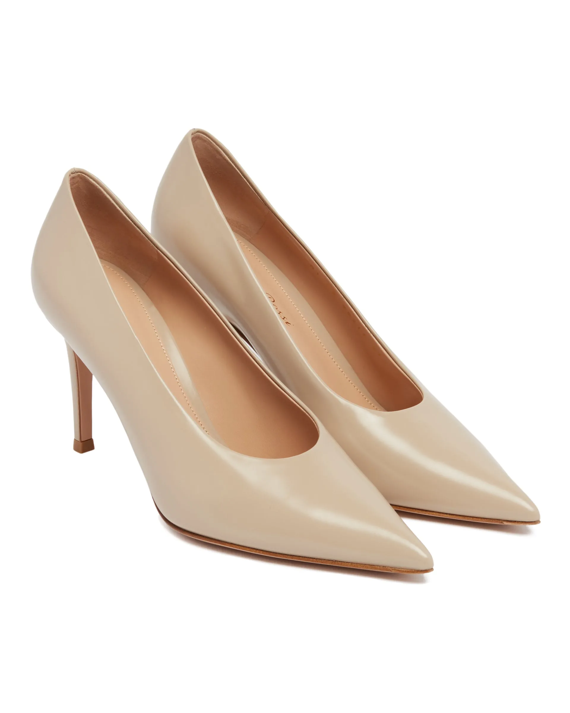 Beige Pointed-toe Pumps