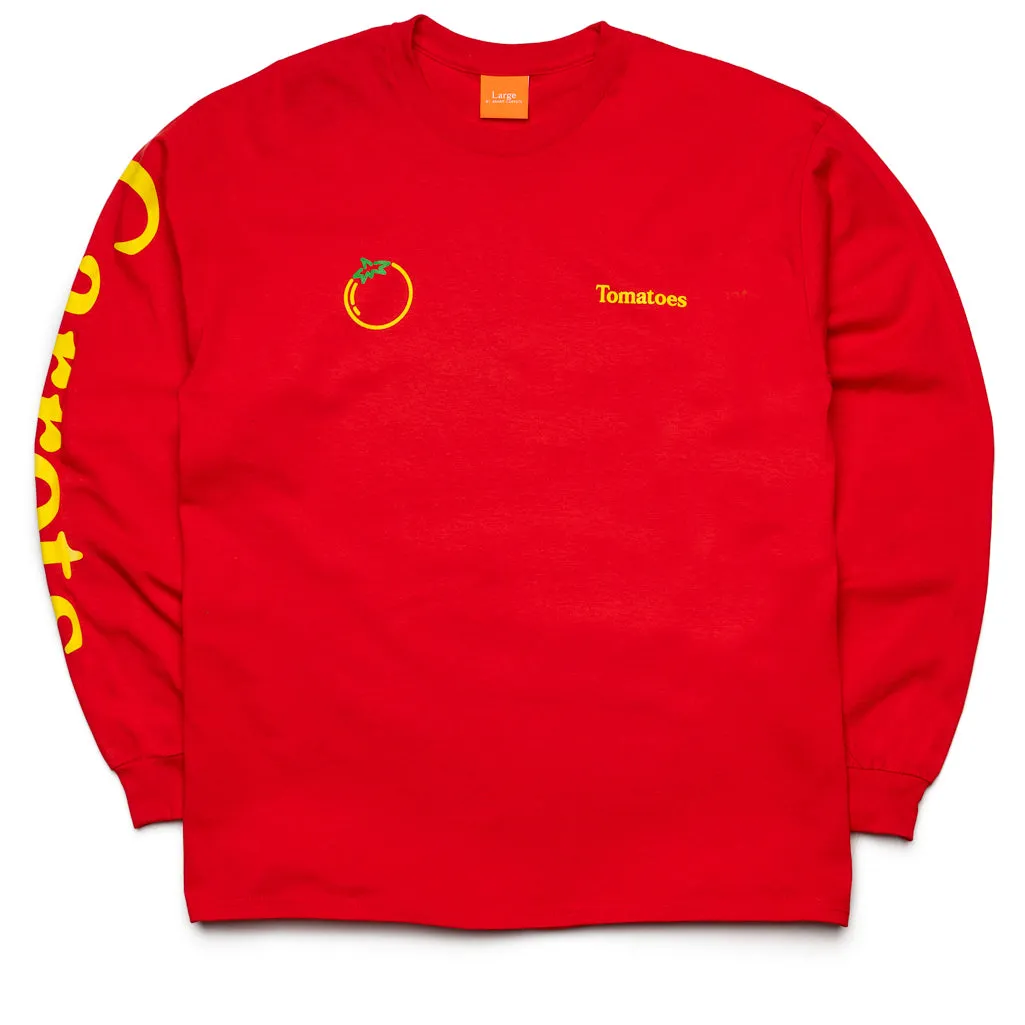 Carrots By Anwar Carrots Tomatoes L/S Tee - Red