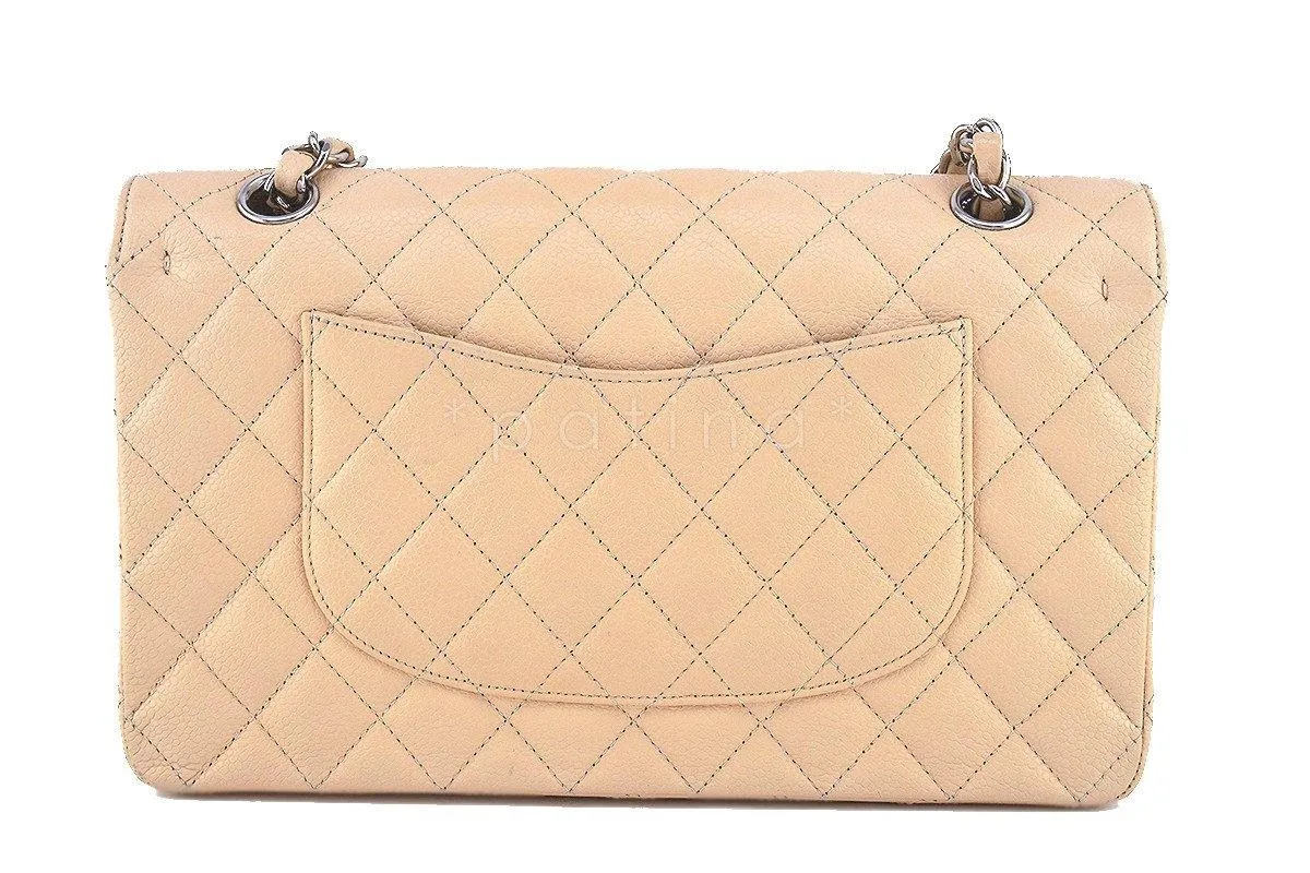 Chanel Beige Clair Caviar Medium Classic 2.55 Double Flap Bag