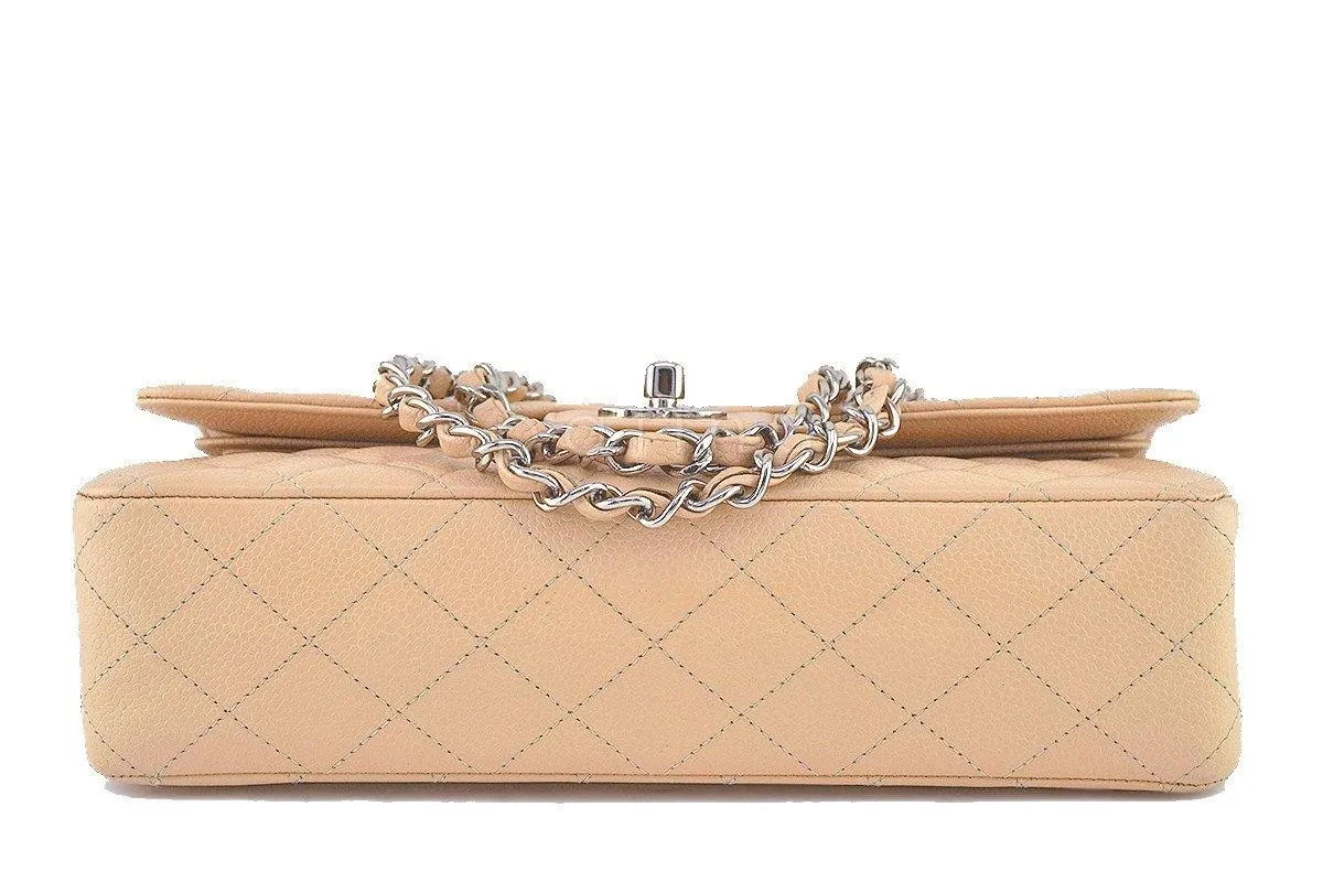 Chanel Beige Clair Caviar Medium Classic 2.55 Double Flap Bag