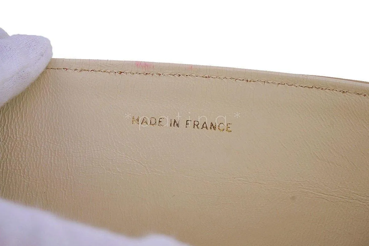 Chanel Beige Lambskin Medium-Large Classic 2.55 Double Flap Bag