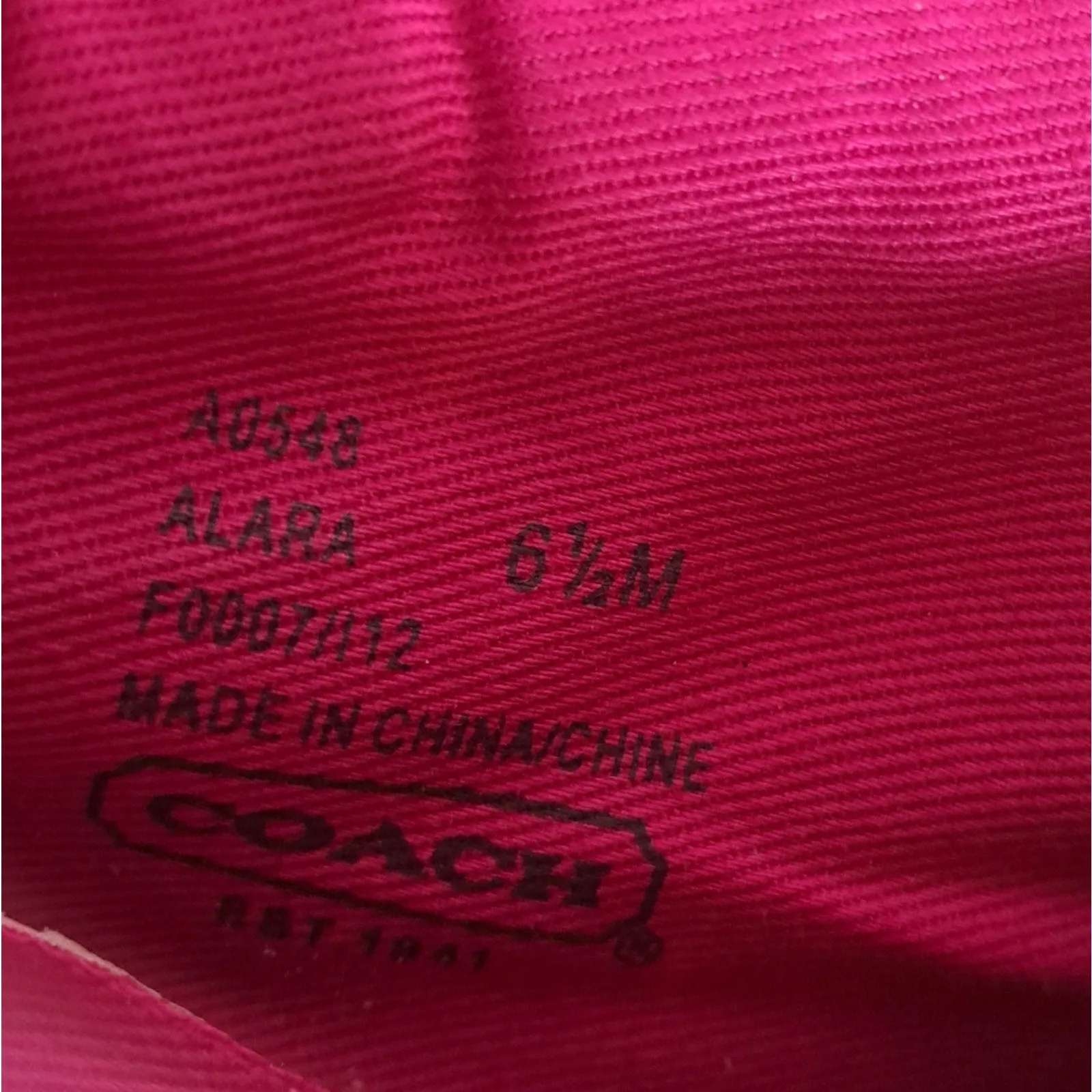 Coach Alara High Top Wedge Sneakers in Hot Pink