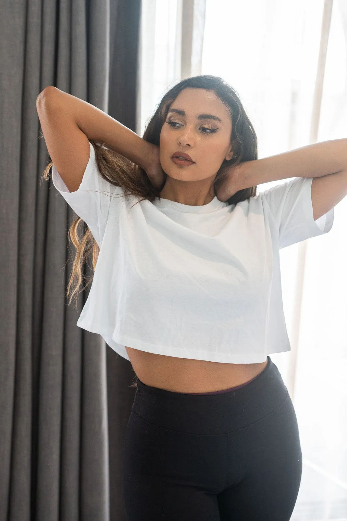 Crop T Shirt - Everyday Basic Crop White