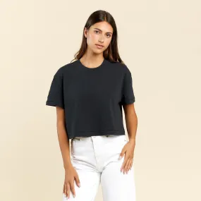 Cropped Tee | Black