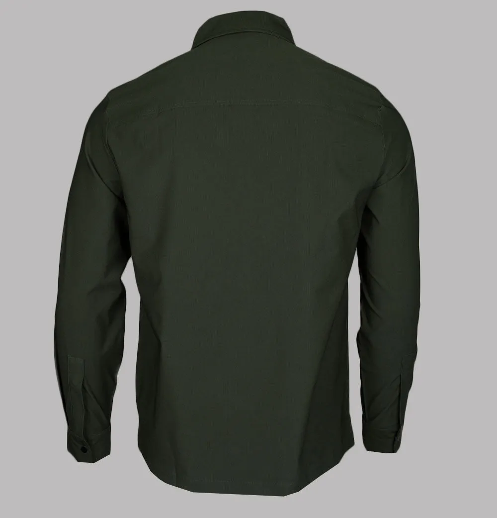 Farah Stenmark Zip Overshirt Evergreen