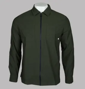 Farah Stenmark Zip Overshirt Evergreen