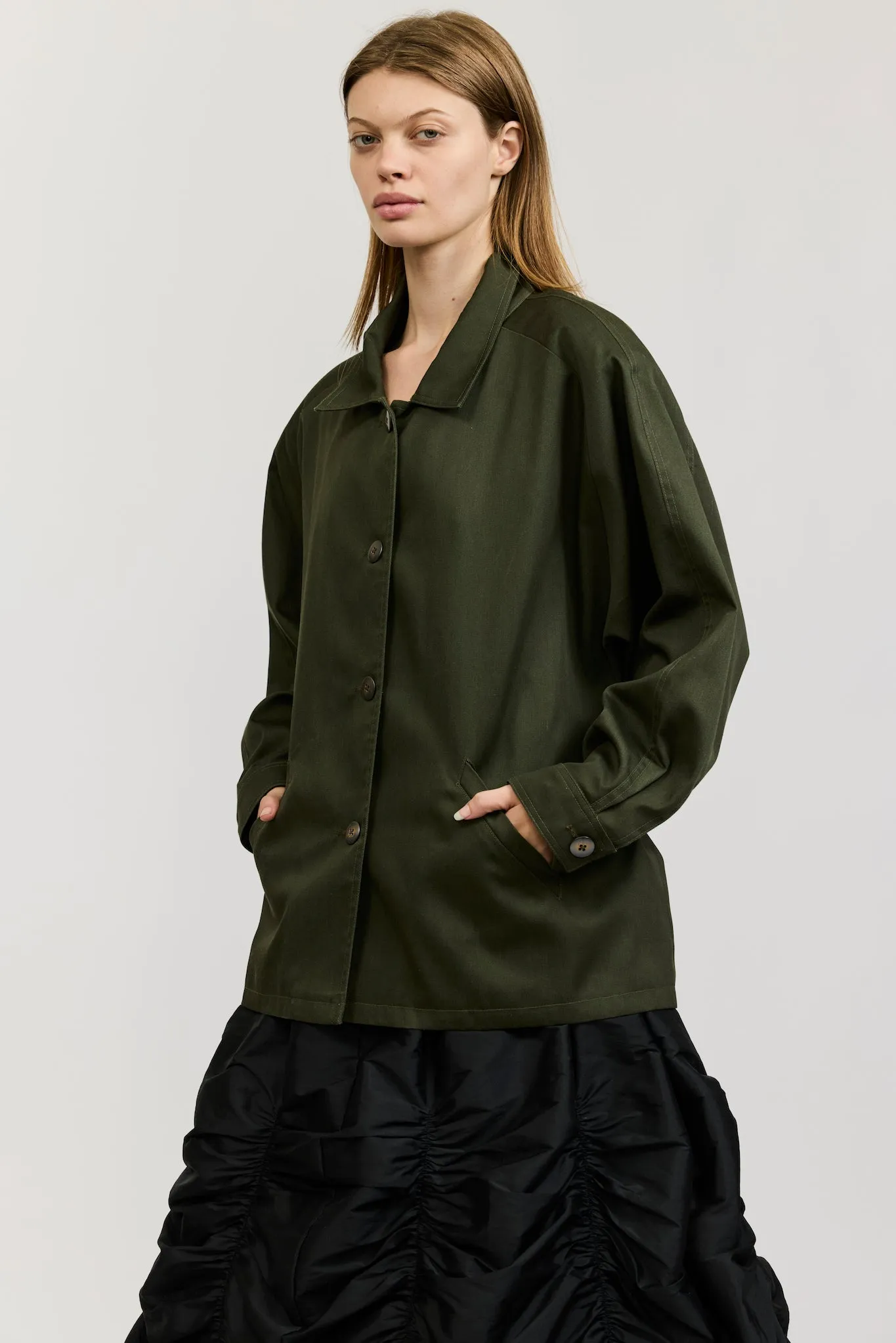 Giovanna Bomber in Army Green