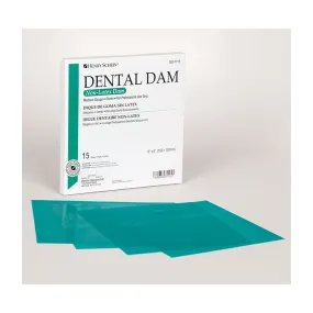 HS Latex-Free Rubber Dam 6" x 6" Standard 15/Pack