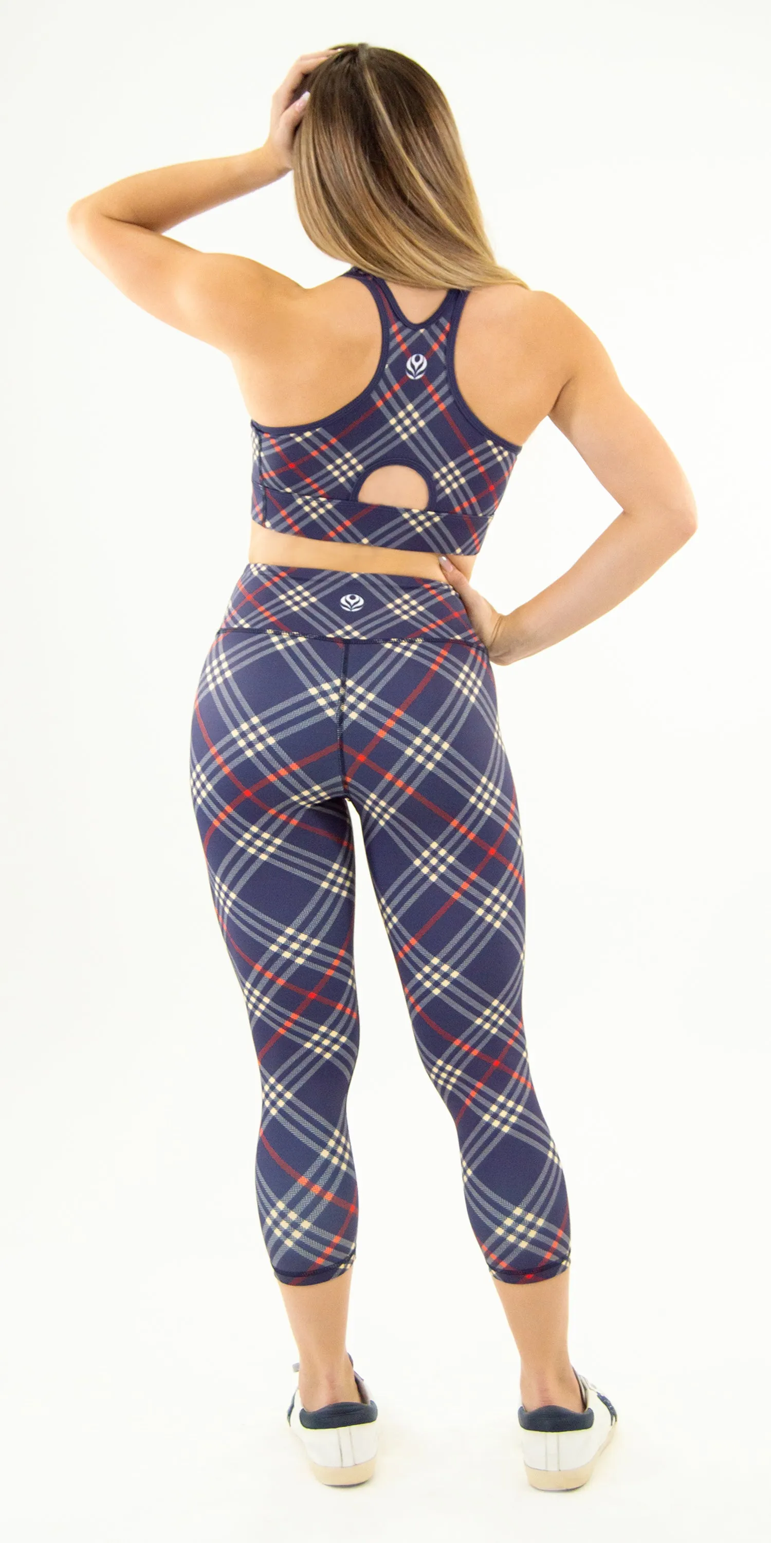 Indigo Argyle - Legging