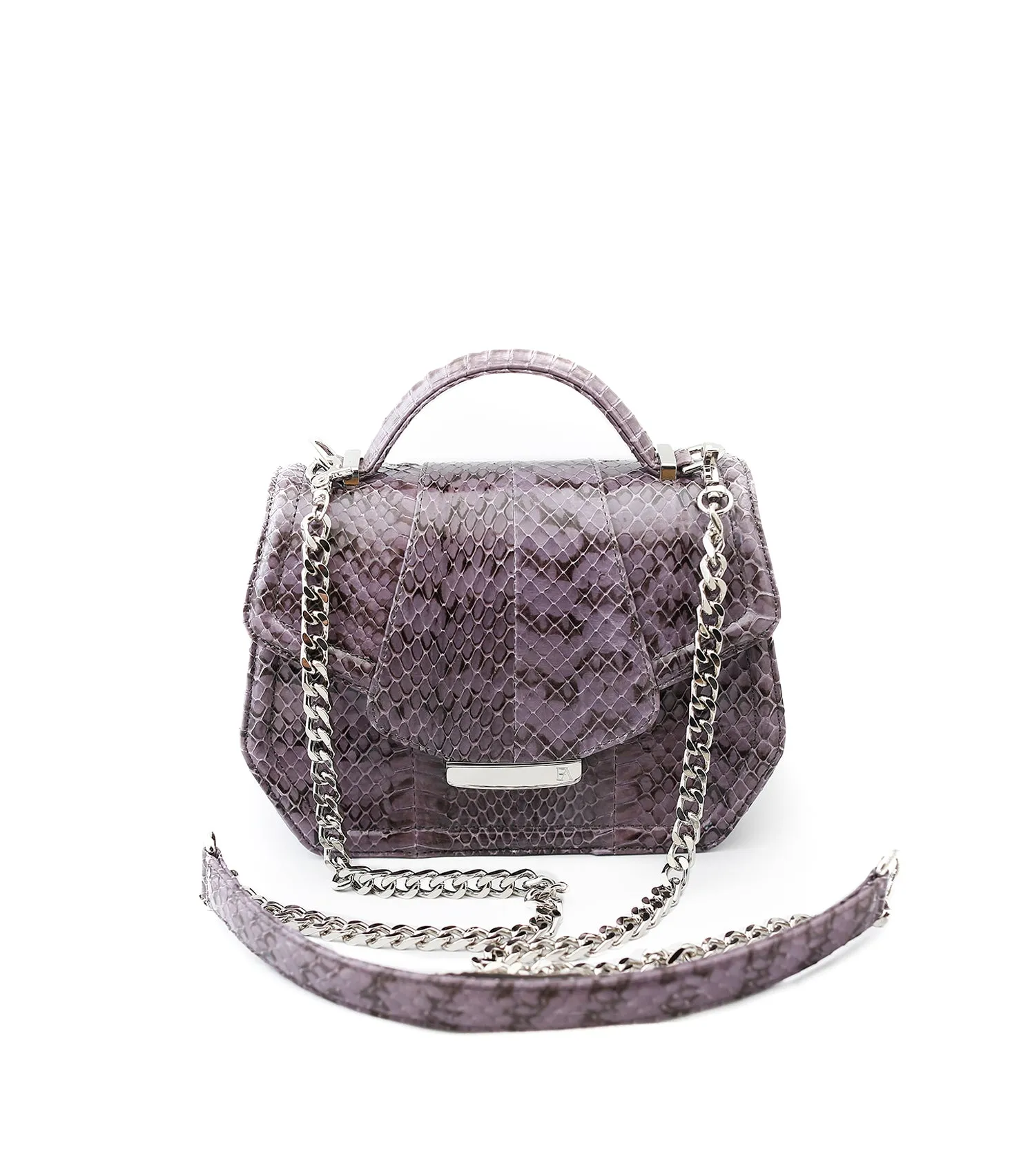 Lavender Water Snake Mini Anabella Tote