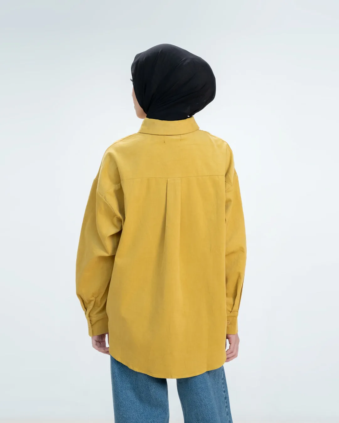 Lous Shirt - Yellow - Kemeja Wanita Bahan Corduroy Warna Yellow - TP1380890