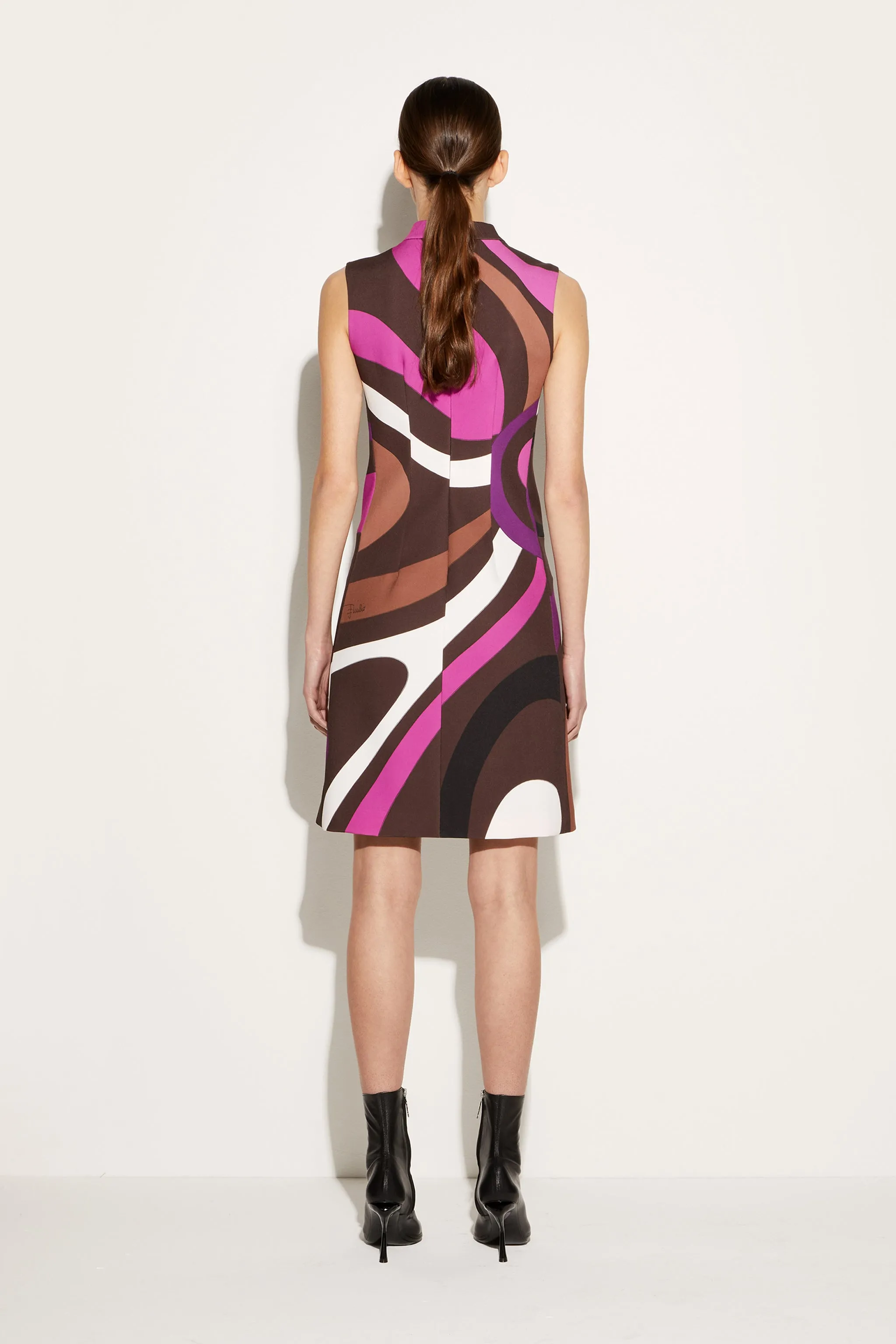 Marmo-Print Mini Dress