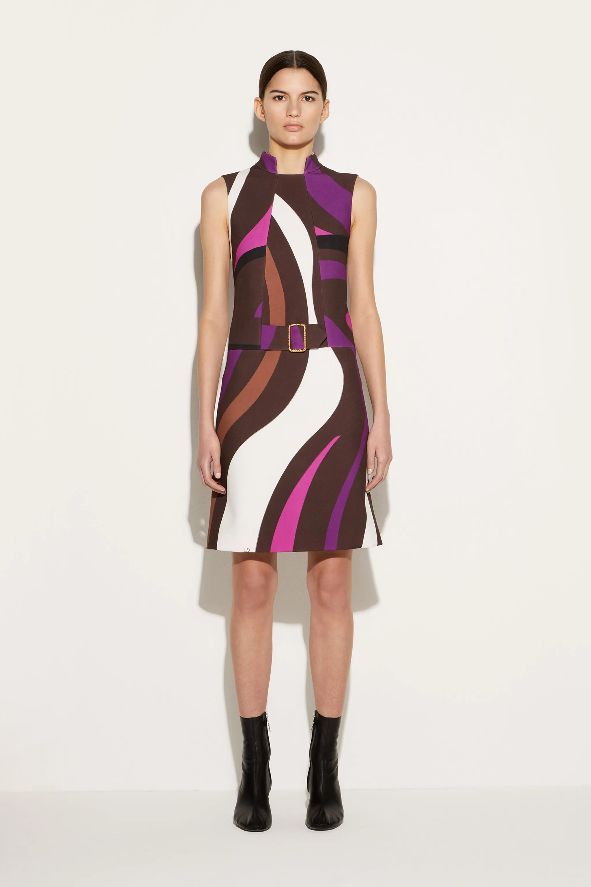 Marmo-Print Mini Dress