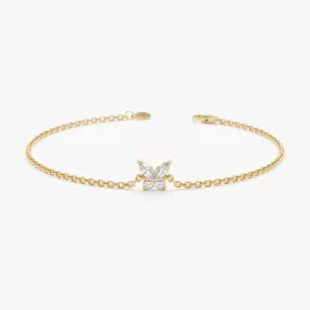 Marquise Diamonds Butterfly Bracelet, Mariposa