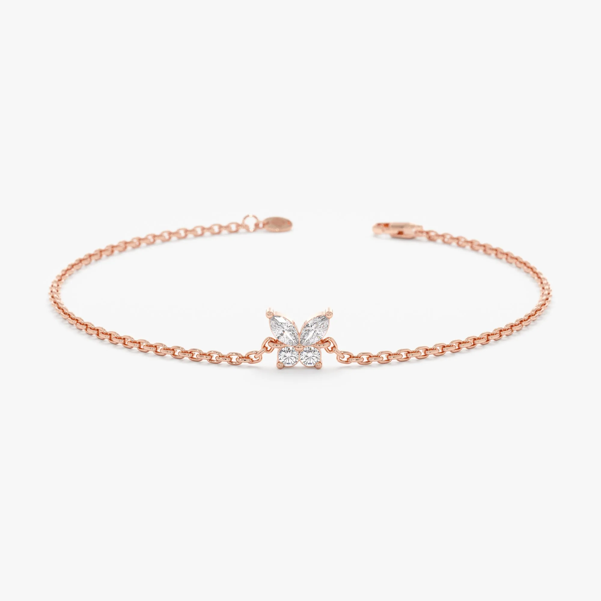 Marquise Diamonds Butterfly Bracelet, Mariposa