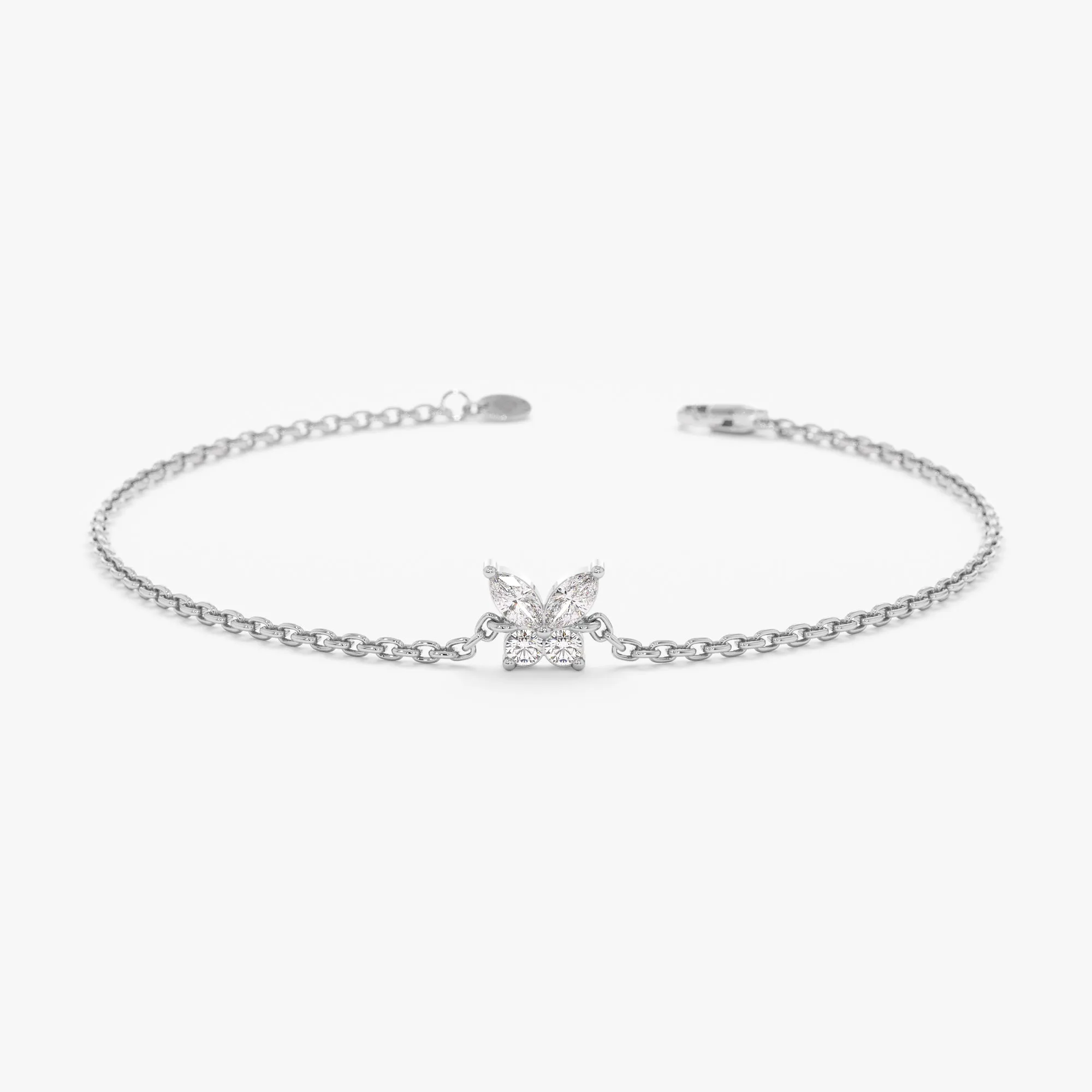 Marquise Diamonds Butterfly Bracelet, Mariposa