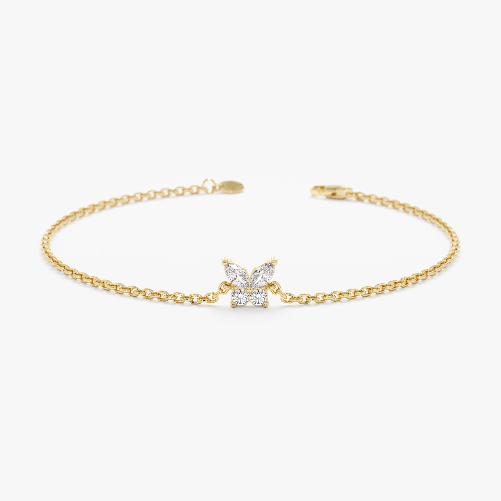 Marquise Diamonds Butterfly Bracelet, Mariposa