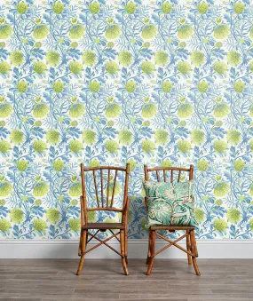 Matchstick Banksia Green Wallpaper
