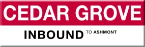 MBTA Red Line Cedar Grove Street Station Magnet