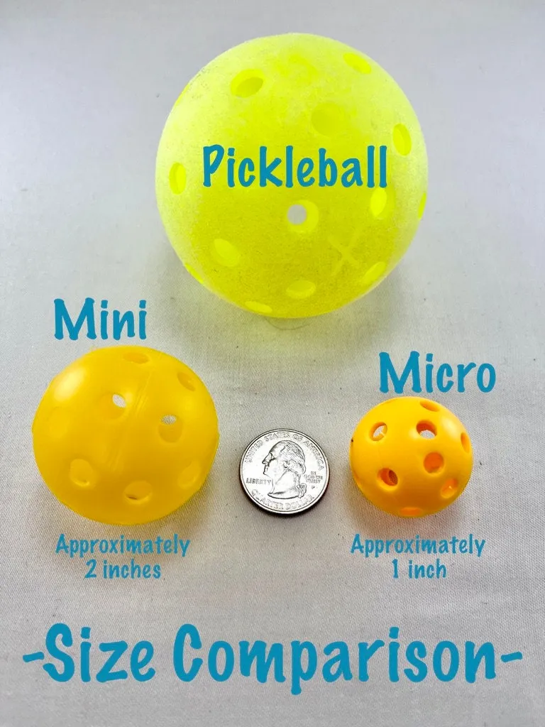Mini Pickleballs Mardi Gras Flashing Necklace | Fun Pickleball Gifts