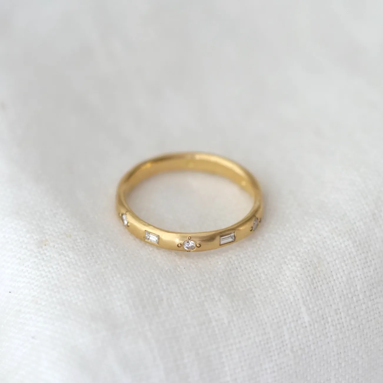Mixed Diamond Natural Band