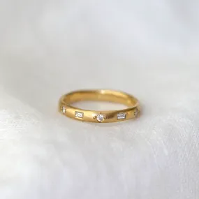 Mixed Diamond Natural Band