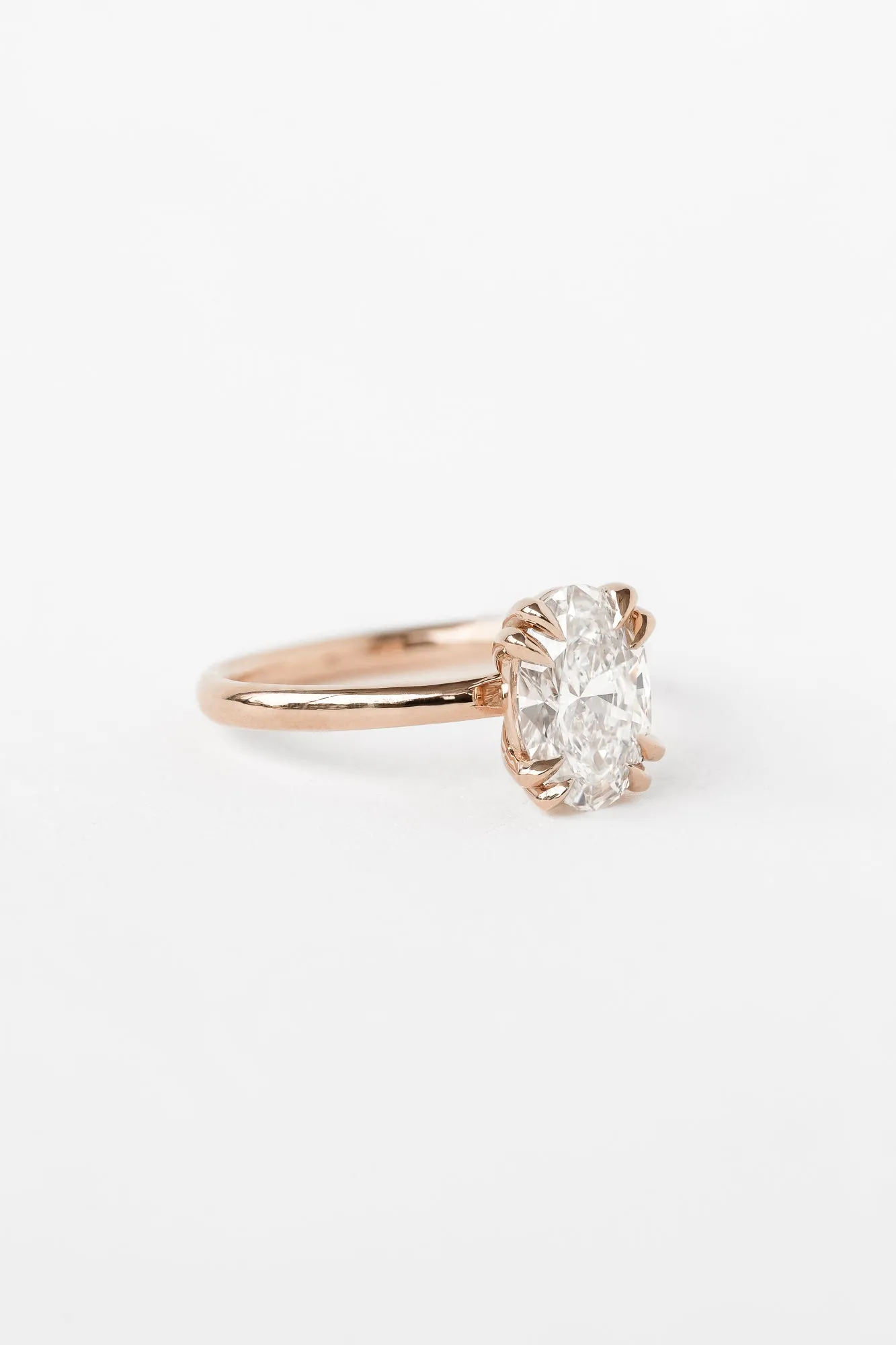 Oval Nouveau Ring with 1.85ct Lab Diamond