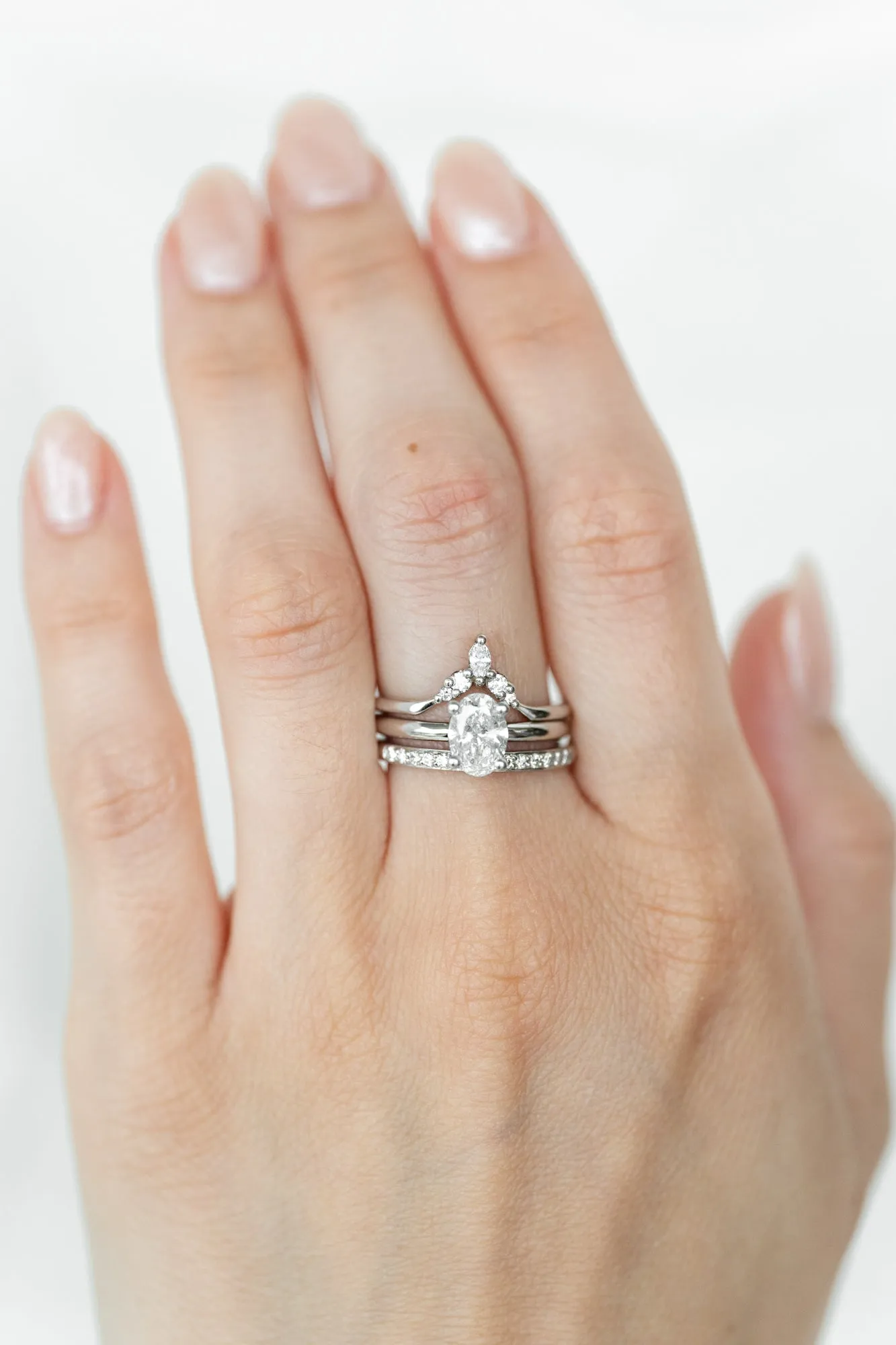Oval Venus Ring with 1.06ct Lab Diamond