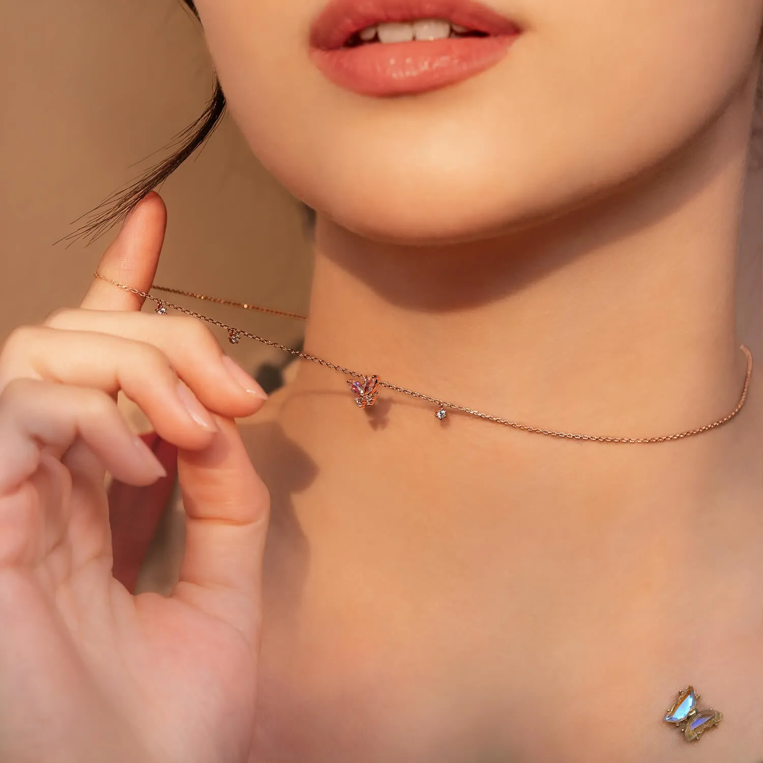 Rose Gold Meadow Necklace