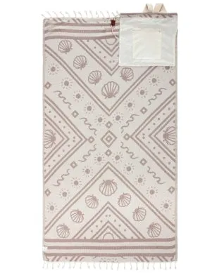 Sand Cloud Seashells Towel Bag