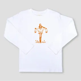Scarecrow White Long Sleeve Tee